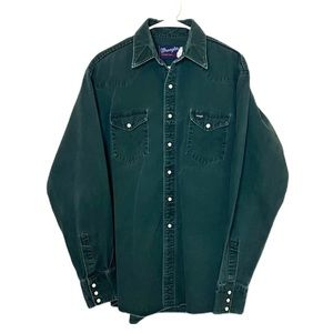 Wrangler Cowboy Cut Long Sleeve Pearl Snap